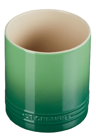 Le Creuset Signature Stengods Bestick- Och Redskapskruka 1.1L Bamboo Köksredskap Grön 1,1 L