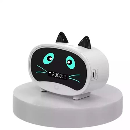 Trådlös Bluetooth -högtalare Smart Alarm Clock Audio VIT