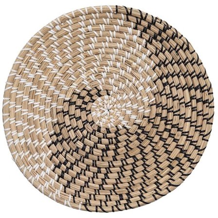 Flettet kurveindretning, flettet søgræs kurv boho indretning til, boheme indretning til, søgræs hængende