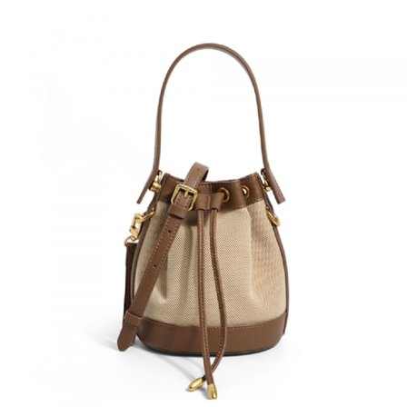 Kirkas ylellinen bucket-laukku, olkalaukku, crossbody-laukku, hienostunut ulkomainen käsilaukku naisille