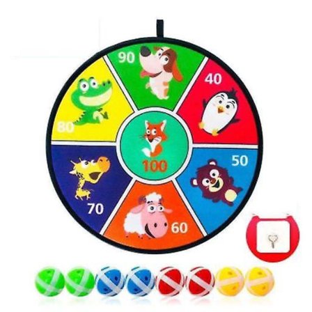36 cm børne darttavle med 8 klæbrige bolde, sjovt festspil legetøj