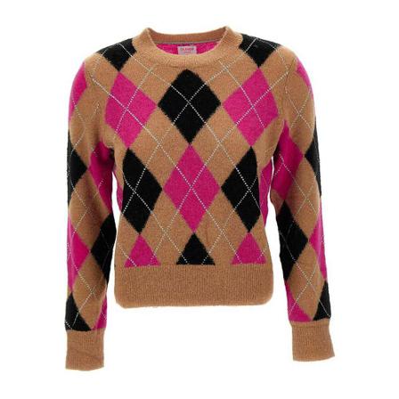 Sun68 Round-neck Strik Brun, Dame Striktrøjer