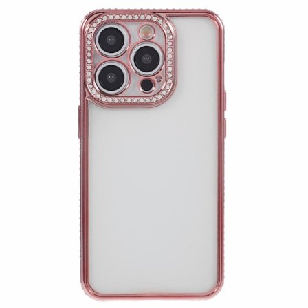 Skal till iPhone 13 Pro Max med strasslinsram i mjuk TPU