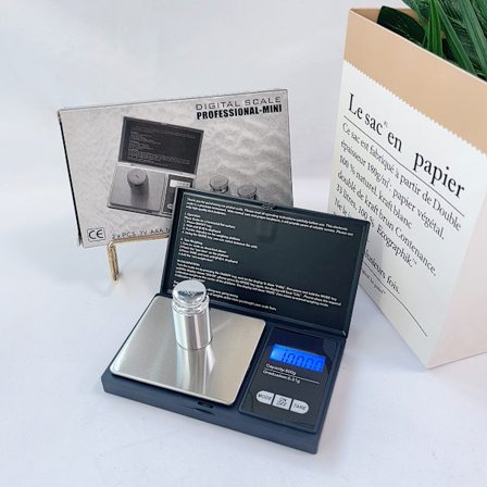 Digital smykkevægt 0,01g til 150g Sølv