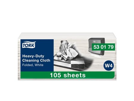 TORK Rengöringsduk W4 kraftig vikt vit 105/fp - Lyreco - Städ och hygien - Toalettpapper och torkpapper - Industritork