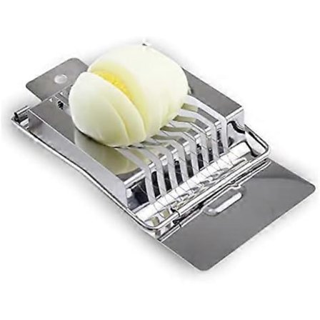 Eggkutter i rustfritt stål, kreativ fancy eggkutter, kjøkkenredskap eggkutter - 1 stk