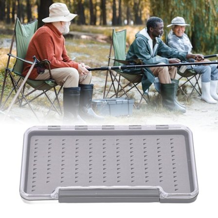 Letvægts Vandtæt Fluefiske Grejboks med Transparent ABS Skal og Trekantede Huller