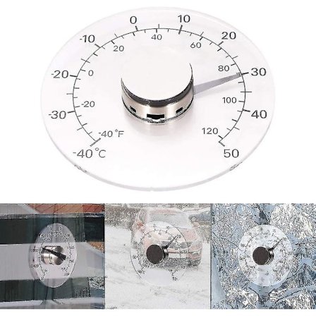 Vægtermometer til Vindue, Udendørs Indendørs Husholdnings Termometer