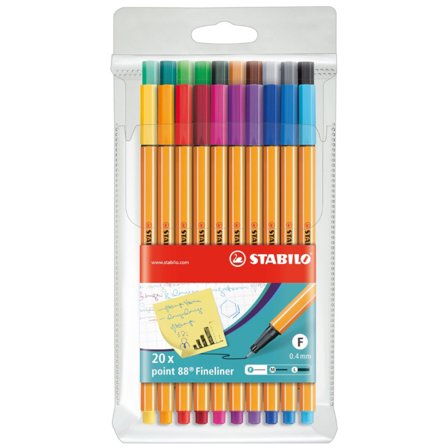 Stabilo Point 88 Fineliner 20-pak