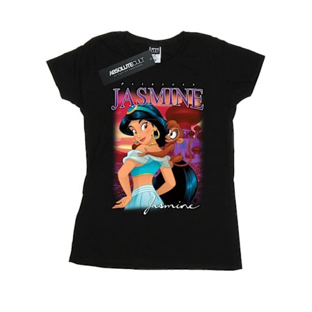 Disney Dam/Dam Aladdin Princess Jasmine Montage Bomull T-shirt