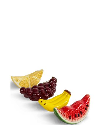 Byon Chopstick Holders Fruits 4Pcs/Set - Yellow - ONE SIZE