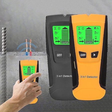 Metalli-ilmaisin Puun AC-kaapelihaku Seinäskanneri LCD