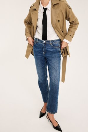 Kappahl | Straight jeans mid waist Denim 38 | Denim