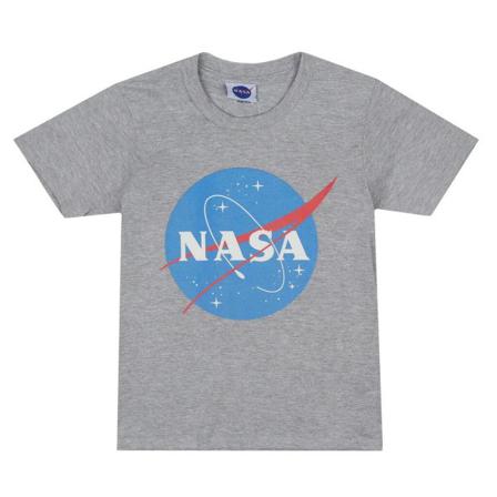 Nasa Boys Logo T-shirt 8-9 Years Grå