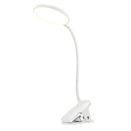 LED-bordslampa med klämma Läsljus 3 ljusstyrkanivåer 3 färgtemperaturer Touch Control USB Uppladdningsbar 360° flexibel svanhals,Starl Sunmostar