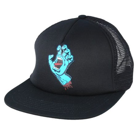 Santa Cruz - Svart trucker Keps - Classic Hand Mesh Black Trucker @ Hatstore