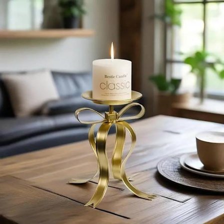 Guldrosett Jul ljusstake, Julklapp, heminredning, ljusstake