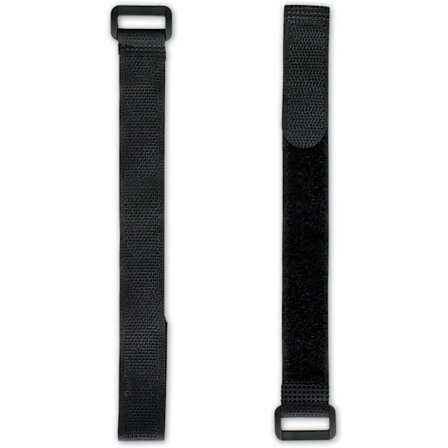 25x fleece-nauha ja koukku 20cm silmukalla, musta, 20mm leveys, tarranauha