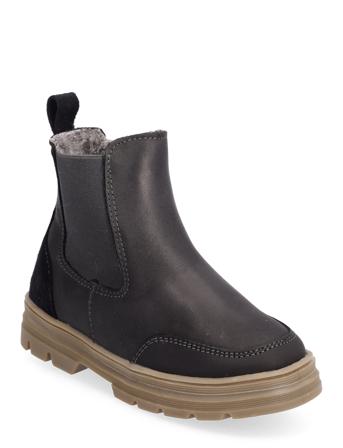 Benne Elastic Zip Tex Black Wheat