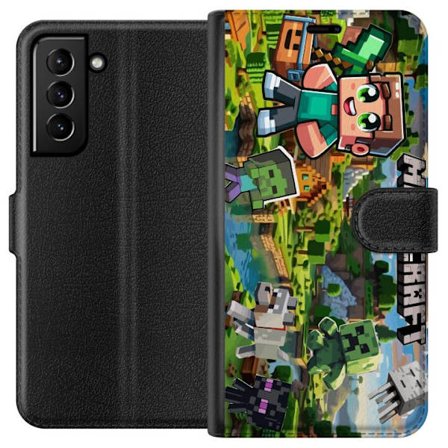 Kompatibelt Lommeboketui til Samsung Galaxy S21+ 5G Lady Gaga The Fame svartvit portrett med store solbriller i minimalistisk pop estetikk