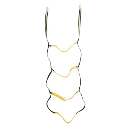 Båttau stige tau stige for oppblåsbare båter kajakk motorbåt kanoing fluorescerende grønn 4 trapper