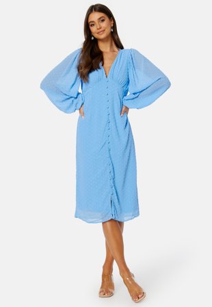 VERO MODA Dora Dobby Dress Little Boy Blue Klær