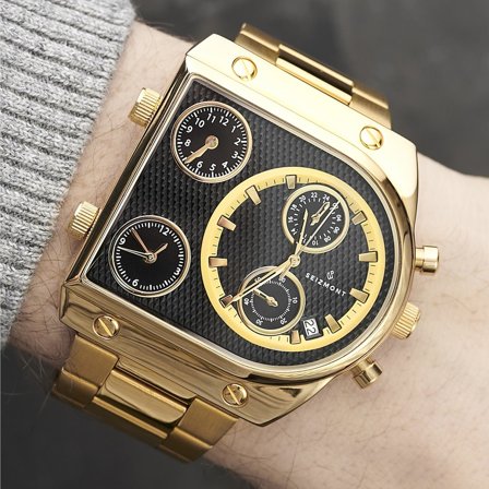 Reloj dorado Provectus para hombres - Relojes de pulsera