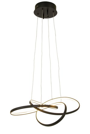 Aneta Lighting NEBULOSA taklampe, svart, 48W LED