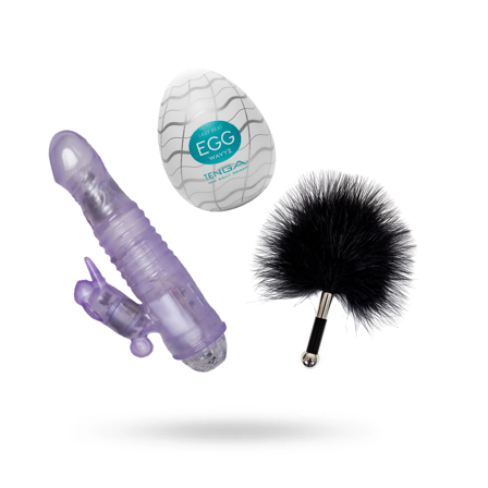 RABBITKIT - AUTO-RABBIT 2, TENGA EGG - WAVY II & DIABOLIQUE TICKLE ME PLEASE - Vuxen.dk: For par