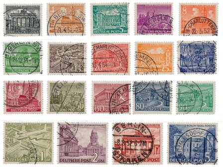 Berlin 1949 - MICHEL 42-60 - Stemplet