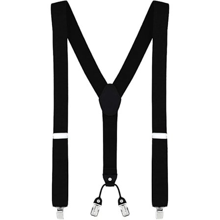 Y-formede seler til mænd, 3,5 cm brede, elastiske og