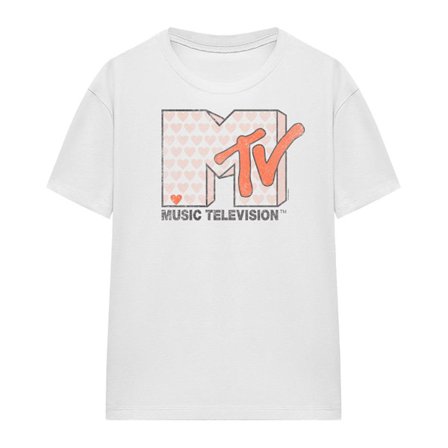 MTV Dam/Dam Riot Heart T-shirt XXL Vit