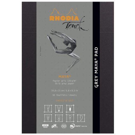 Touch Grey Maya Cross ̈ Skissblock A5 120g