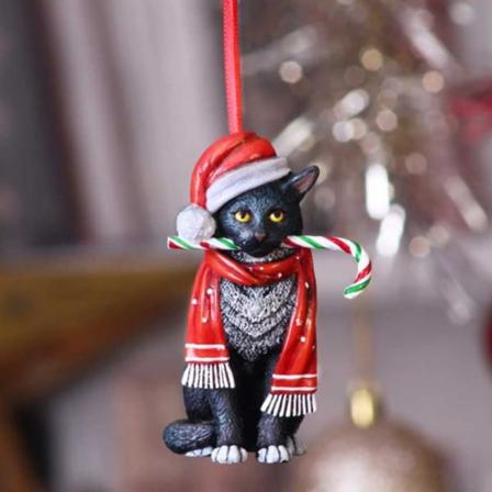 Katter Resin Håndverk Juletrær Katt Ornamenter Hjemmedekorasjon De