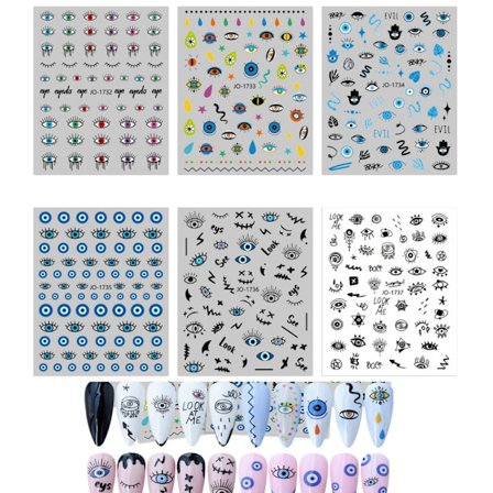 6 ark selvklæbende tyrkisk blåt øje Hamsa hånd Fatimas øje