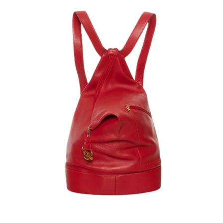 Loewe Pre-owned, Pre-owned Leather backpacks Rood, Dames, Maat:ONE Size