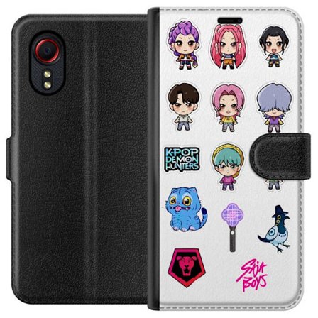 Kompatibelt Plånboksfodral till Samsung Samsung Galaxy Xcover 5 Kpop Demon Hunters Chibi Idol Karaktärer Söta Anime Tecknade Stil