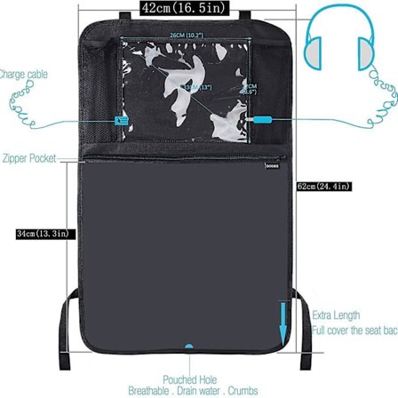 Universal bil sæde ryglæns organizer multi lomme opbevaringstaske tablet holder Oxford klud bil interiør tilbehør opbevaring rydning| |