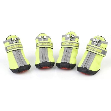 2 Par Refleks Hunde Støvler, Vandtætte Glansfulde Teddy Puddel Hund