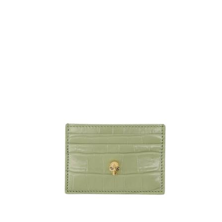 Alexander McQueen Card Holder , Groen , Dames , Maat: ONE Size Portefeuilles