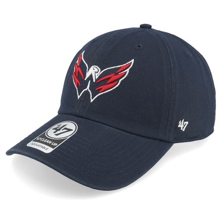 47 Brand - Azul unconstructed Gorra - Washington Capitals NHL Clean Up Cap Navy Dad Cap @ Hatstore