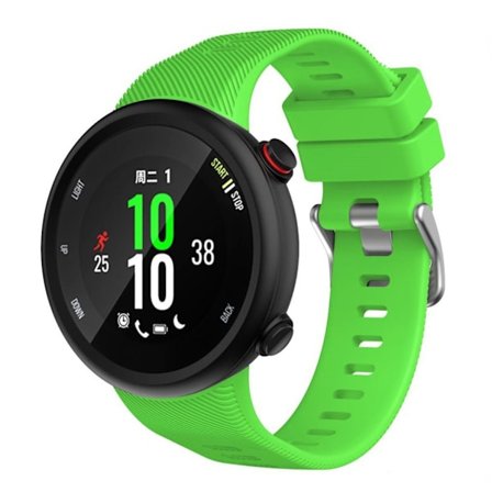 Garmin Forerunner 45S silikone sølv Spænde Urrem - Grøn