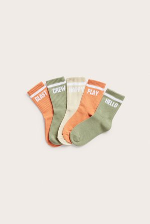 Kappahl | Skarpetki 5-pak Ciemnozielony 31/33 | Ciemnozielony