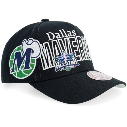 Mitchell & Ness - NBA Svart adjustable Keps - Dallas Mavericks Hwc Mash Up Pro Black A-Frame Adjustable @ Hatstore