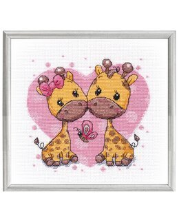 Stickpackung Bild Giraffen