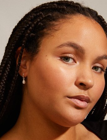 Pilgrim Berthe Recycled Pearl Hoop Earrings - Silver - ONE SIZE