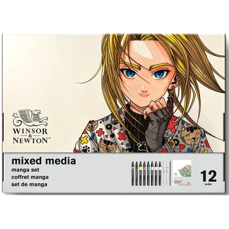 Winsor & Newton Mixed Media Graphic Art Manga 12-setti