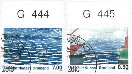Grønland - Nordiske kyster - Stemplet sæt 2v
