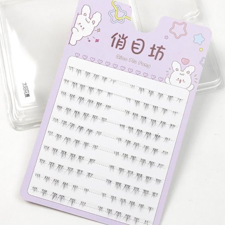 Enkeltklynge falske øjenvipper Podning af falske øjenvipper Nedre