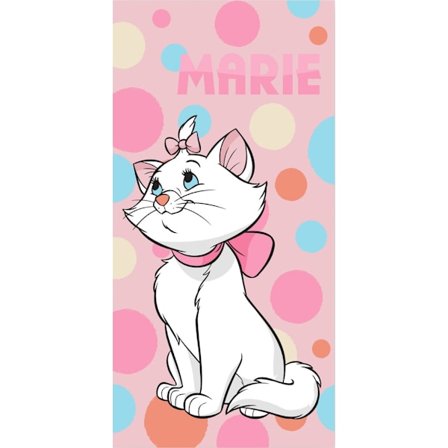 Disney Marie Badlakan - Bubblig Katten, Strandhandduk 70x140 cm